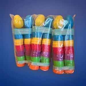 60ct Plastic Multicolor Egg Treat Containers